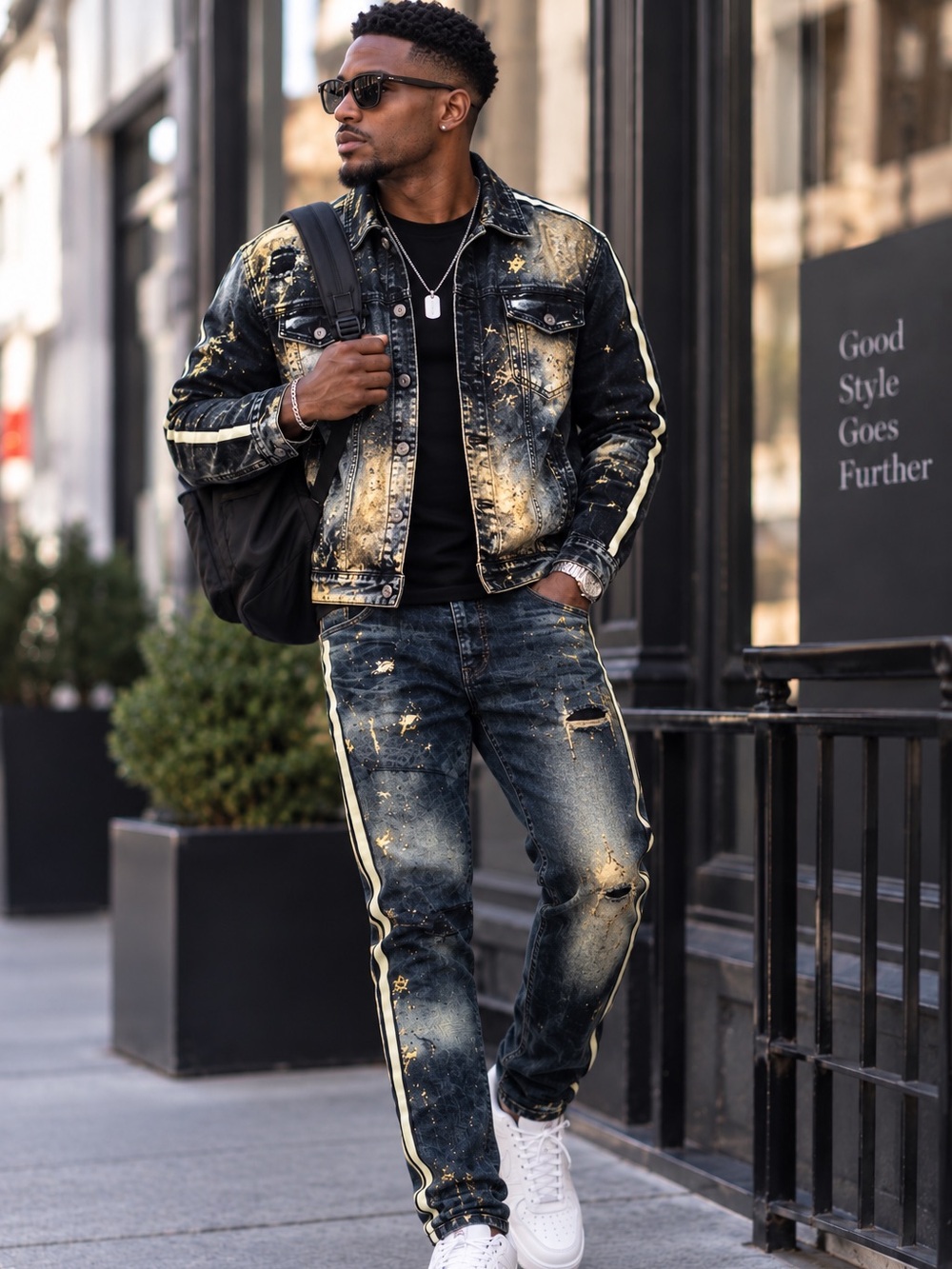 NWOT Jordan Craig University Gold Side Stripe Sean Jeans Sz 36/32